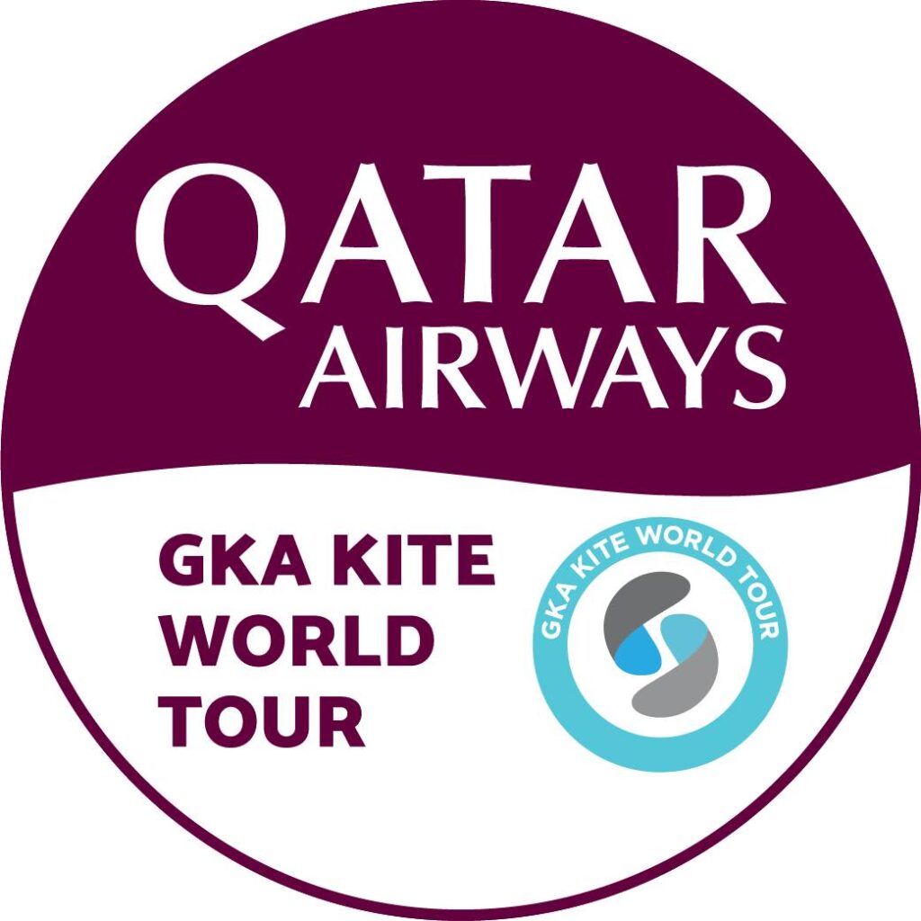 logo del gka kite world tour qatar 2023