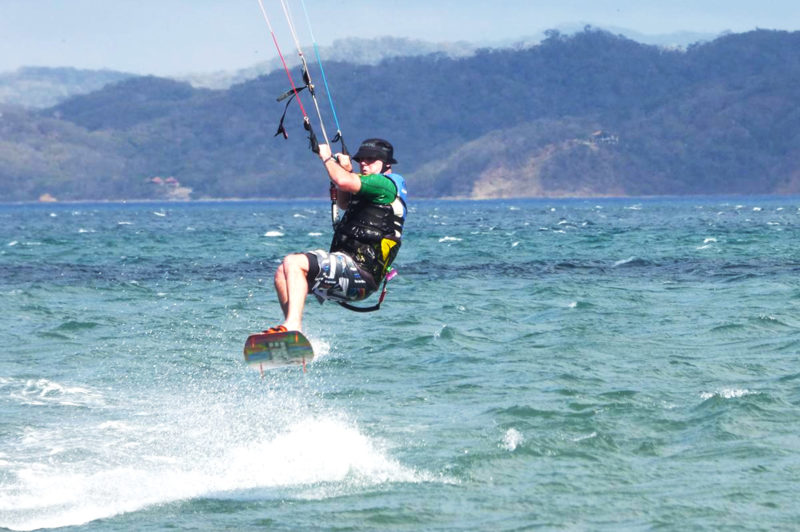 kitesurf america centrale Foto di kiter sul mare in Centro America