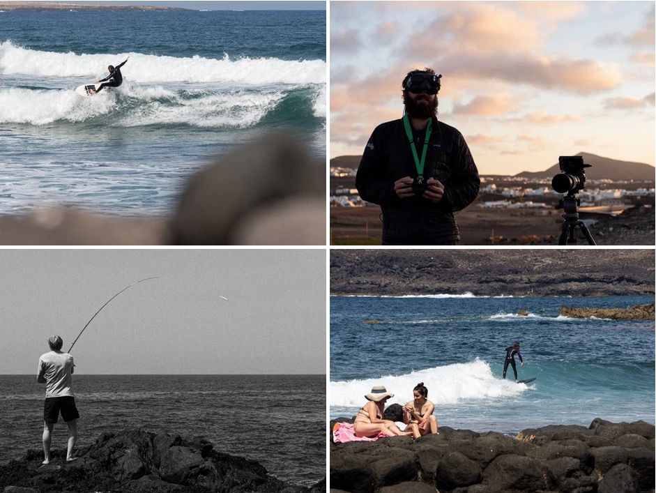 Photo of our kiters in various activities
