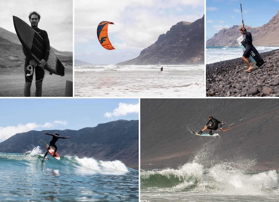 Photo of our kiters practising kitesurf