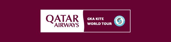 Logo di Qtar Airways e GKA Kite World Tour
