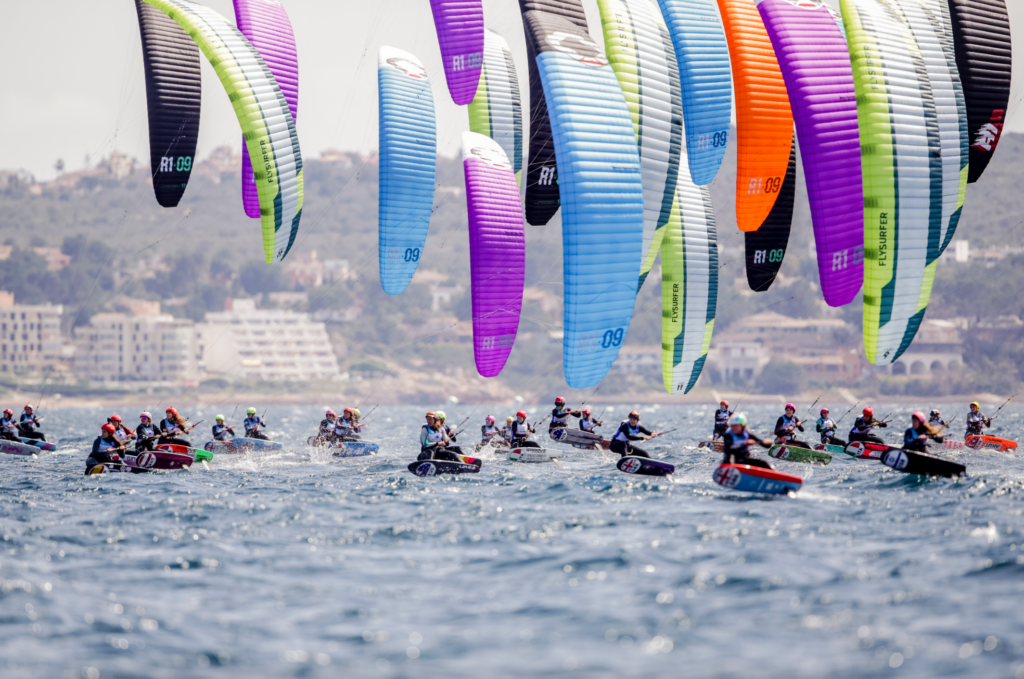 Foto di competizione di kitefoil