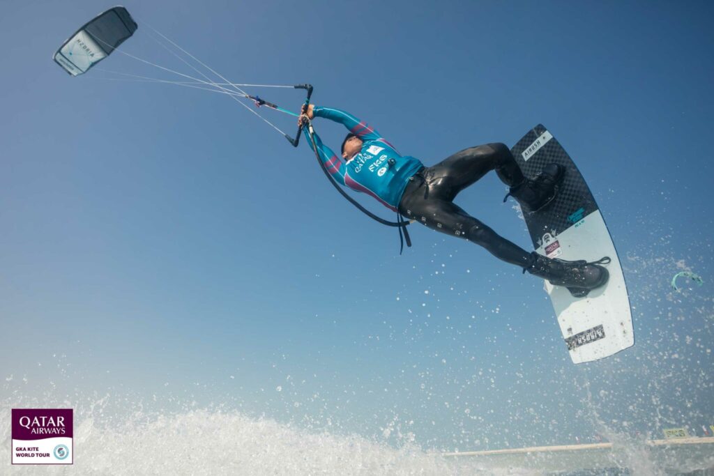 Foto di kiter al gka kite world tour qatar