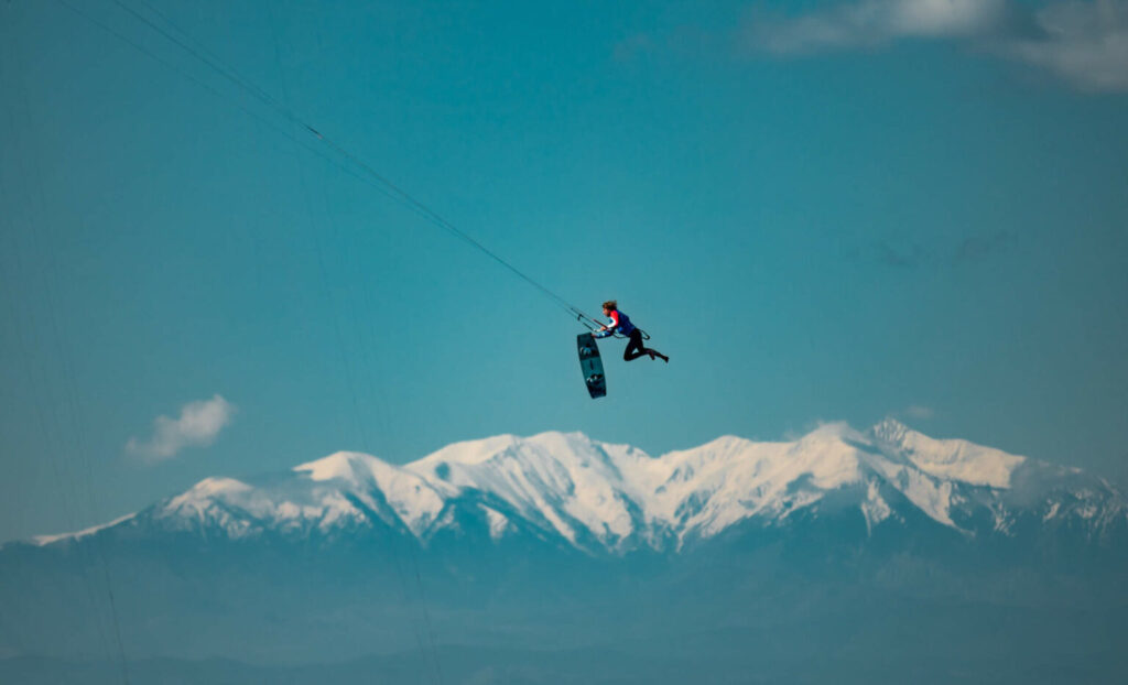 Kiter big air a lord of tram