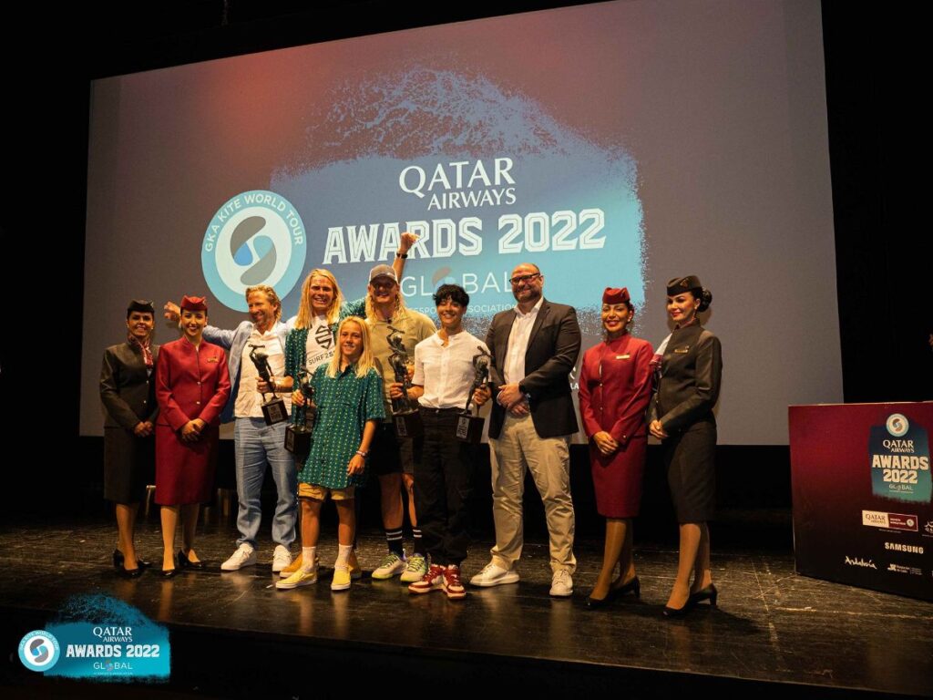Foto della premiazione al qatar awards 2022