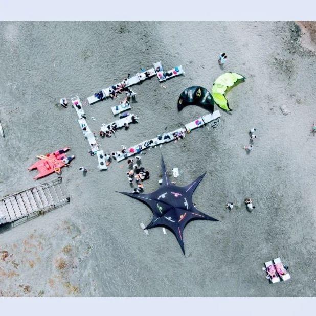 La spiaggia dove lavorava Antonella dall'alto