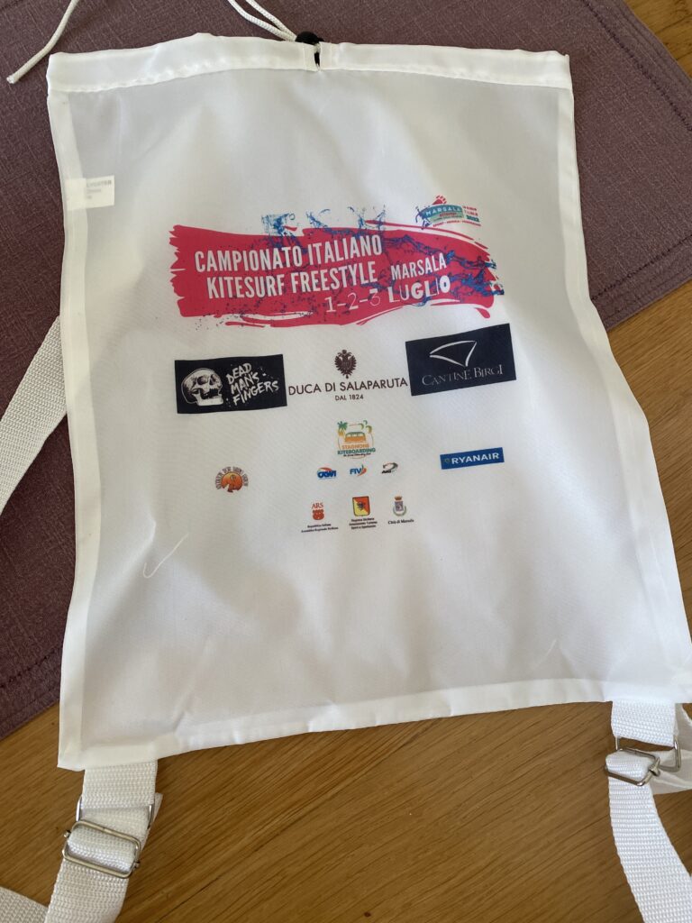 Foto di gadget del campionato italiano kitesurf freestyle