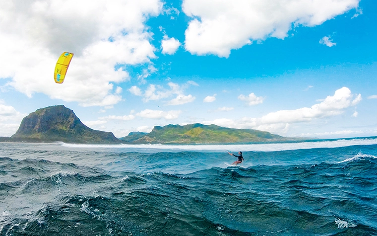 kiteboard mauritius Foto di kitespot a Mauritius