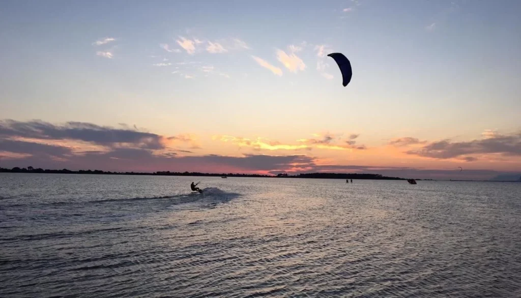 foto di kiter a Lo Stagnone