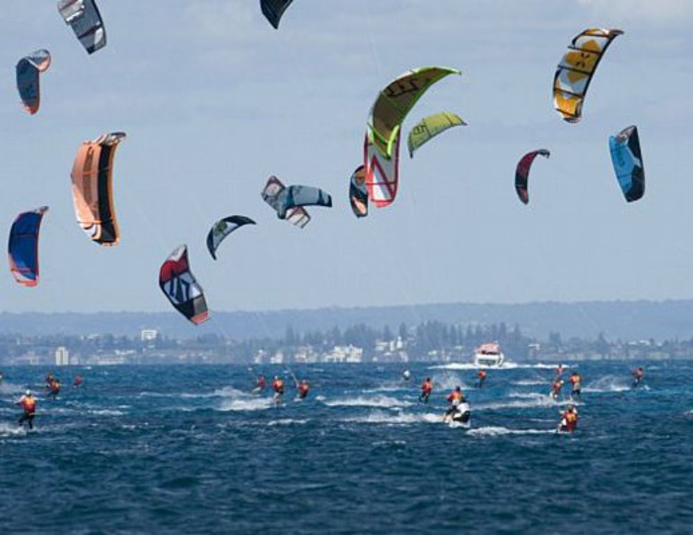 Foto di kiters a Terracina