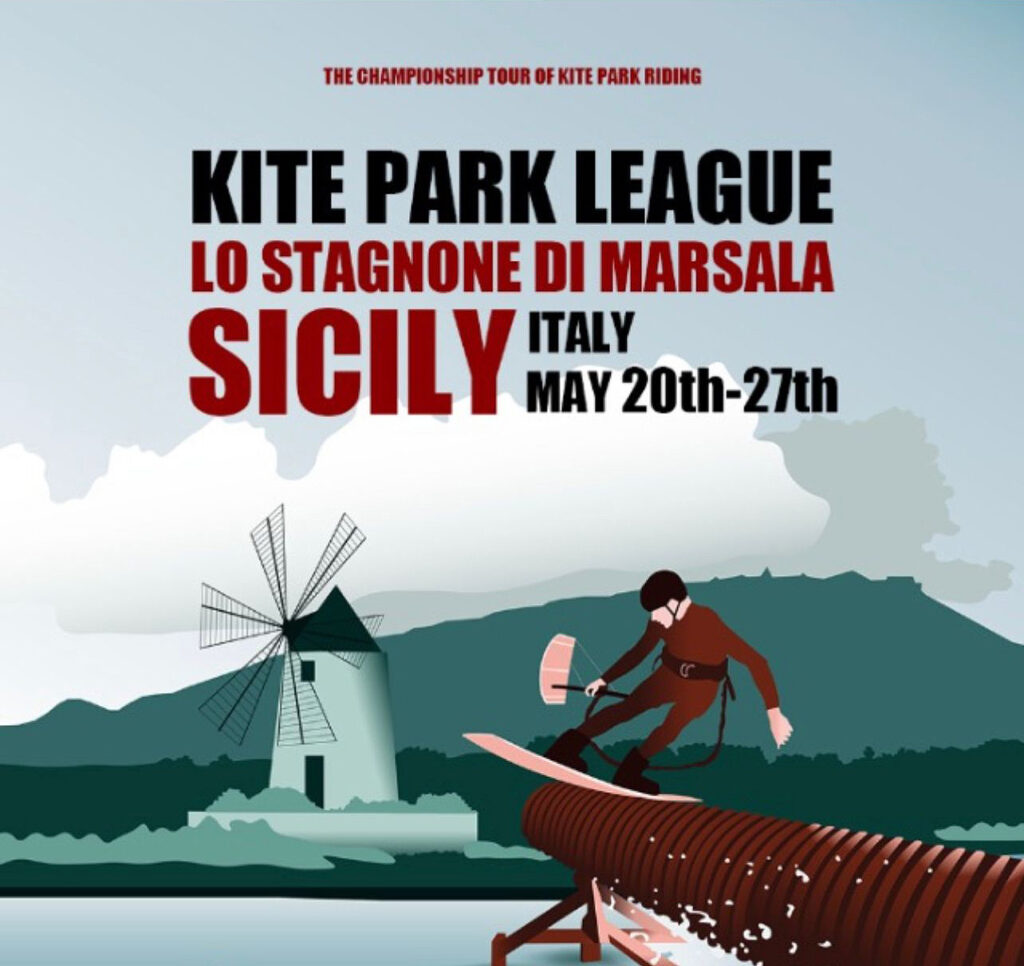 Locandina del Kite Park League presso lo Stagnone
