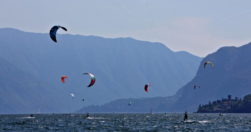 Kitesurf a como in lombardia