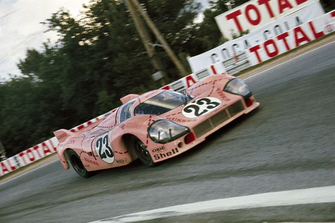 pink pig porsche duotone